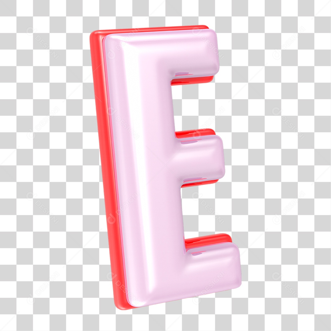 Alfabeto Letra E PNG Transparente