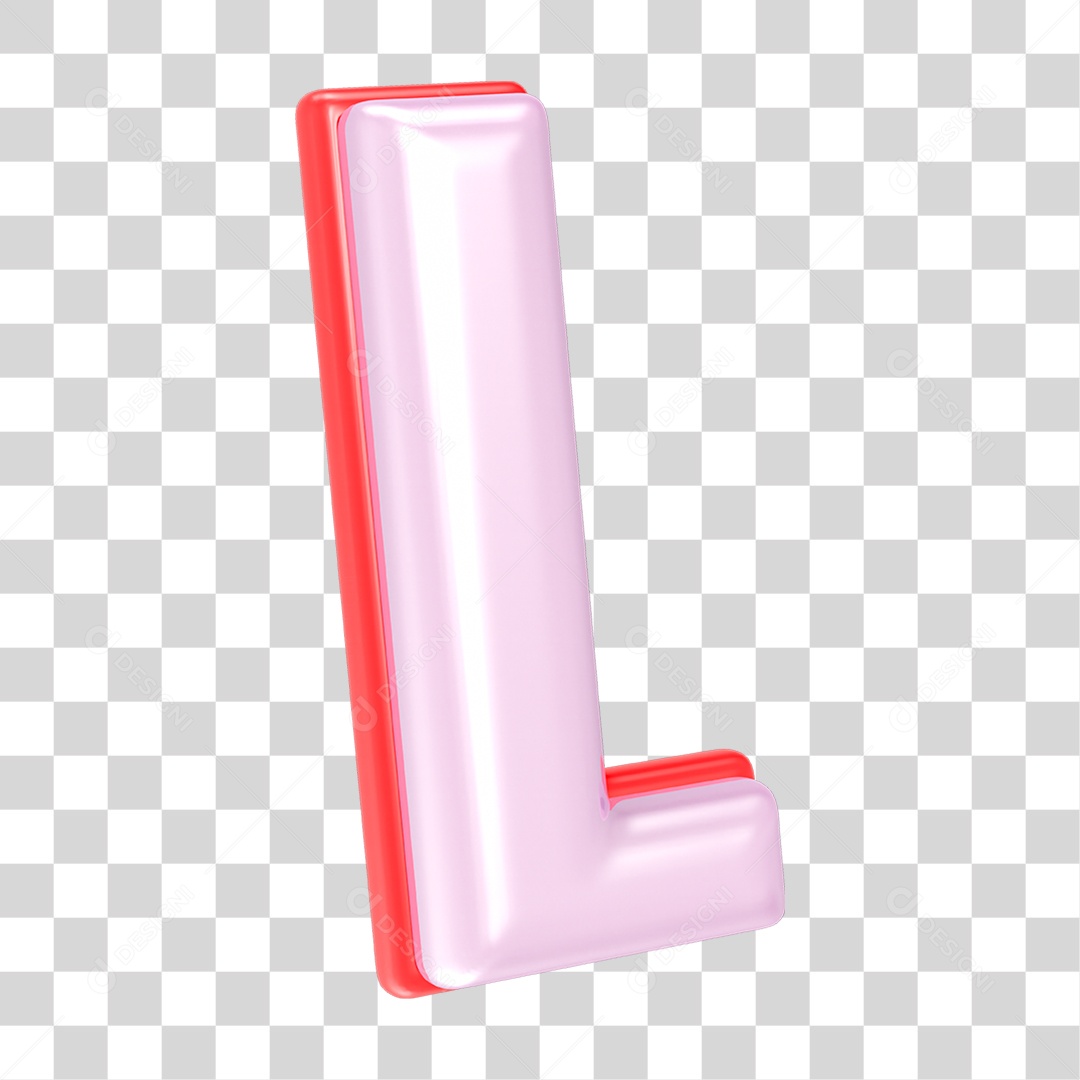 Alfabeto Letra L PNG Transparente