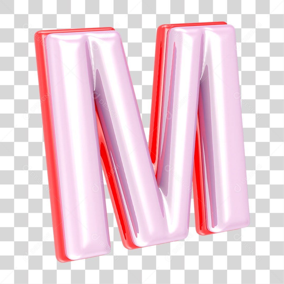 Alfabeto Letra M PNG Transparente