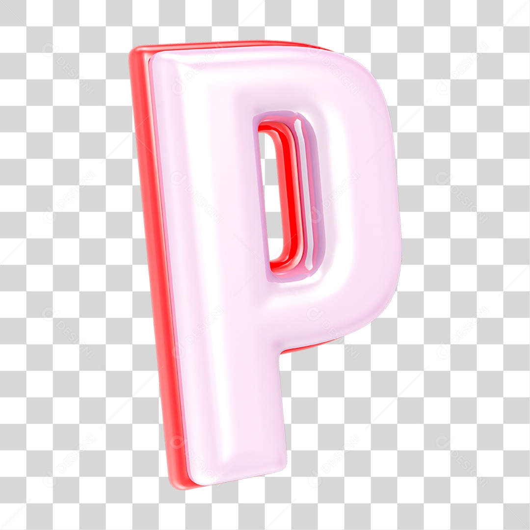 Alfabeto Letra P PNG Transparente