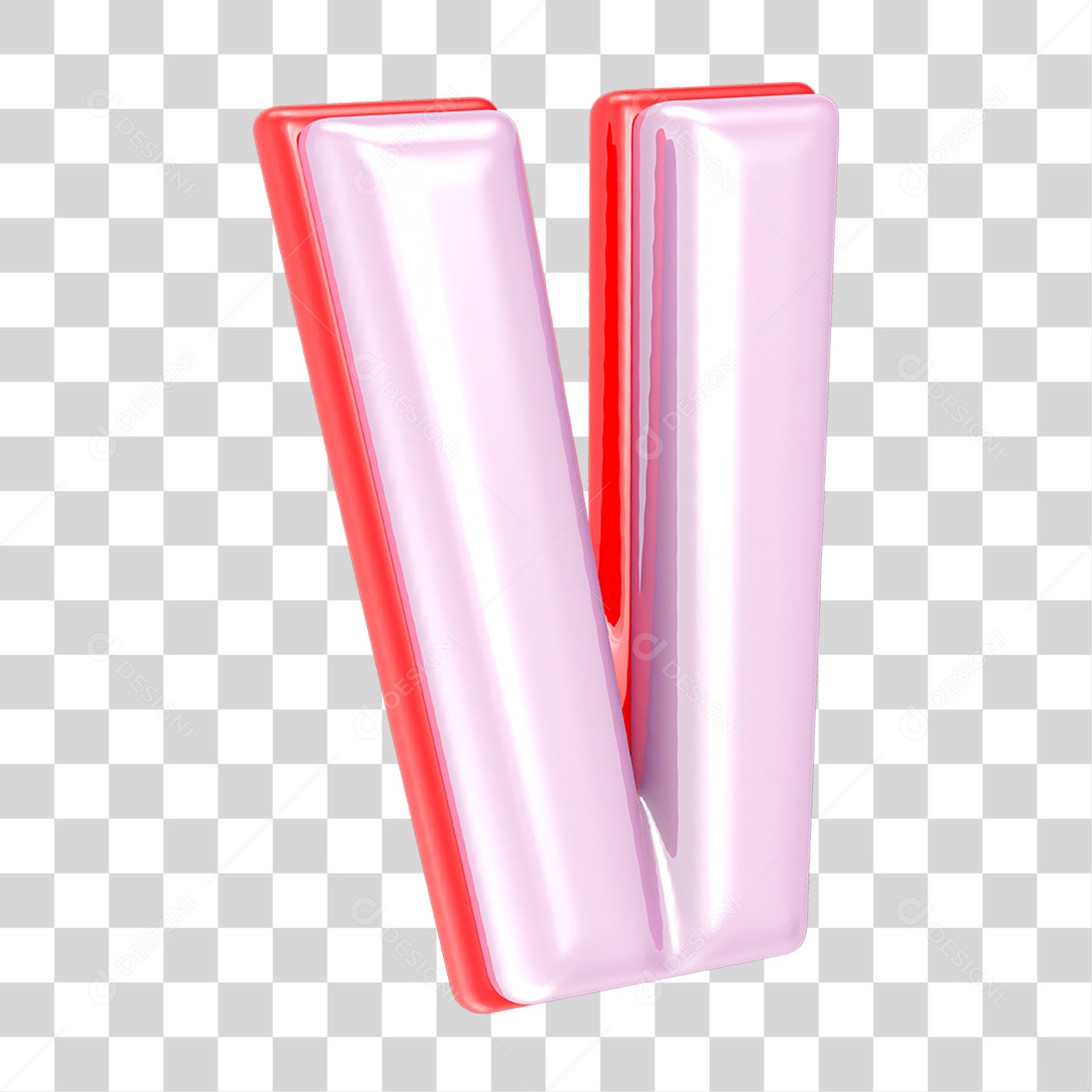 Alfabeto Letra V PNG Transparente