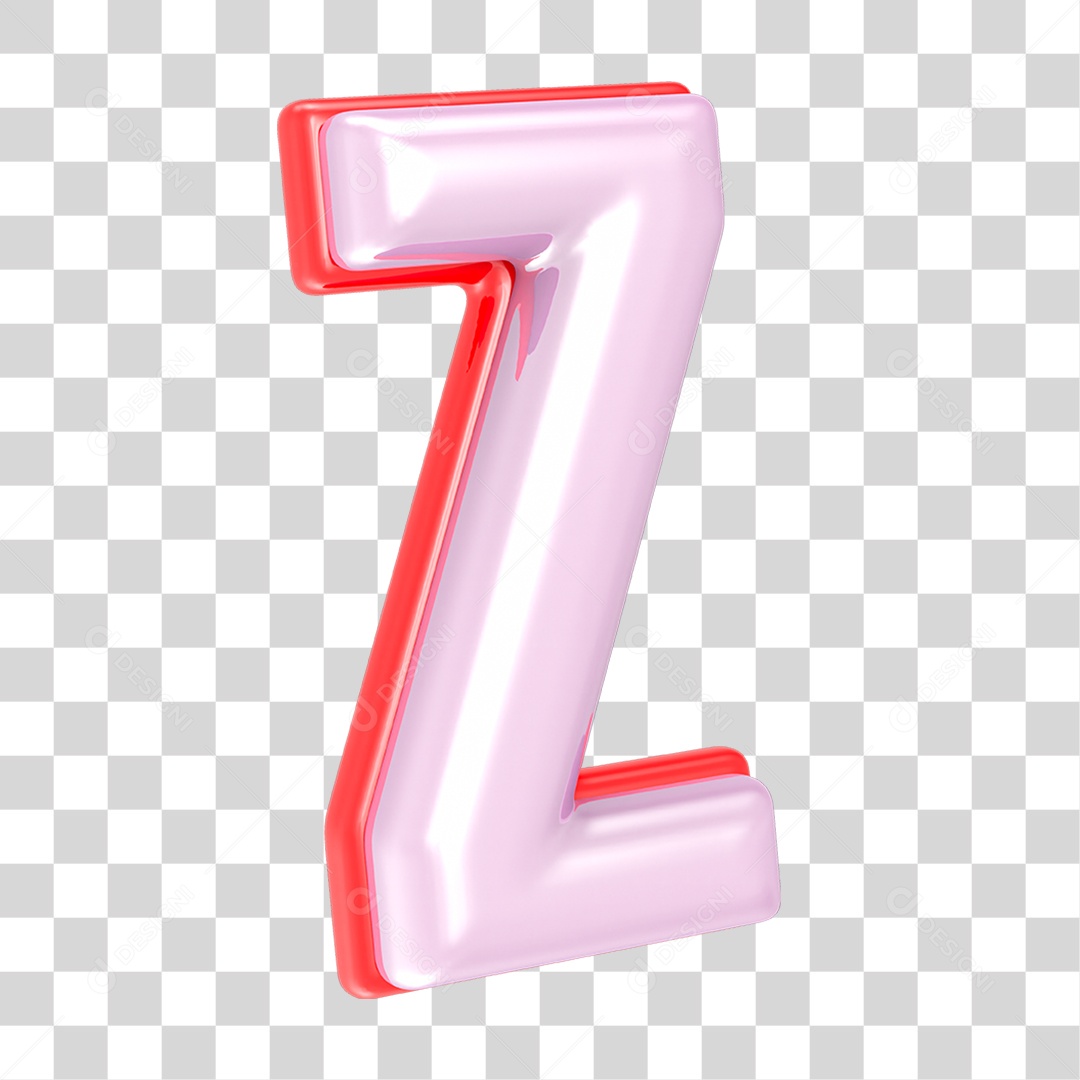 Alfabeto Letra Z PNG Transparente
