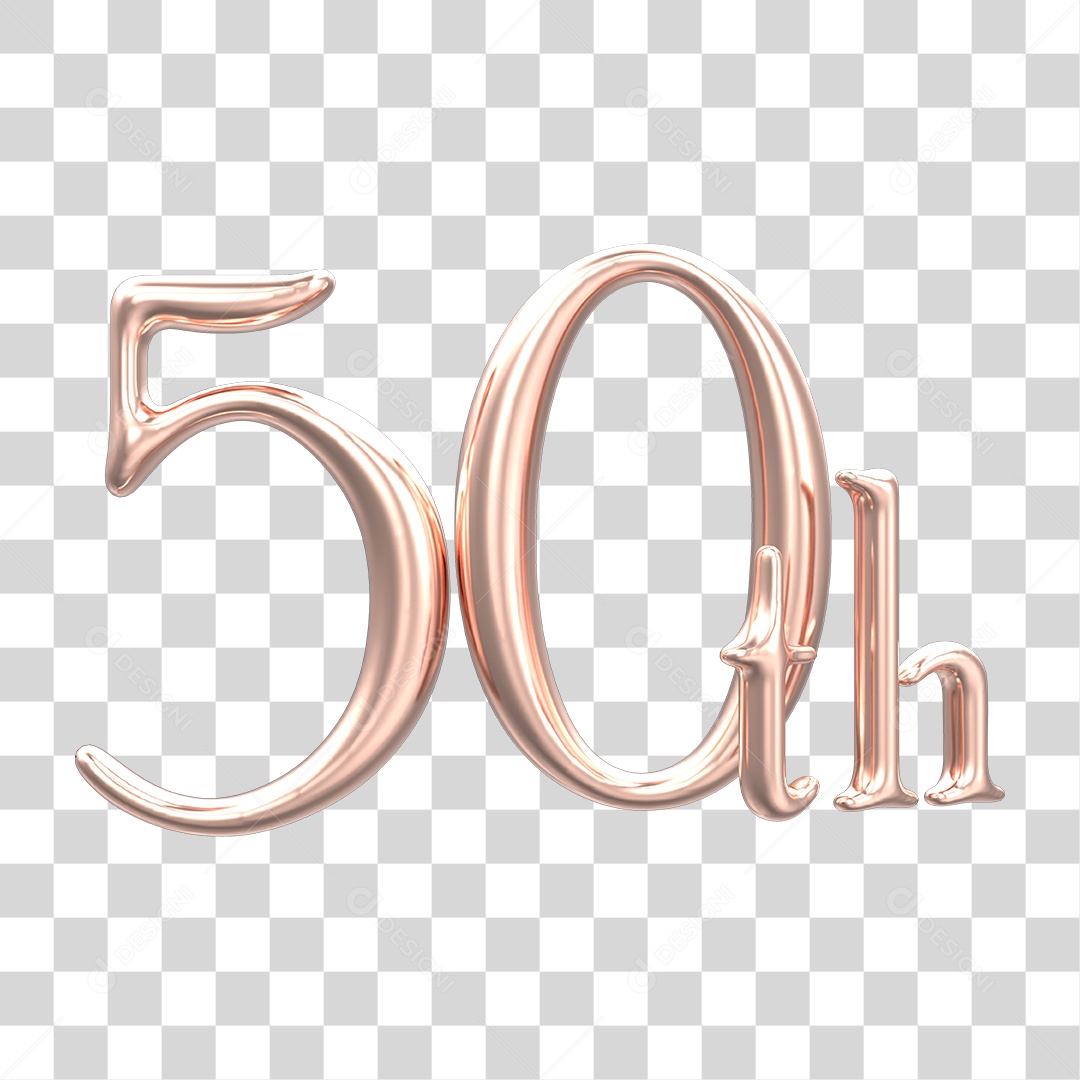 Número de Aniversário 50 PNG Transparente