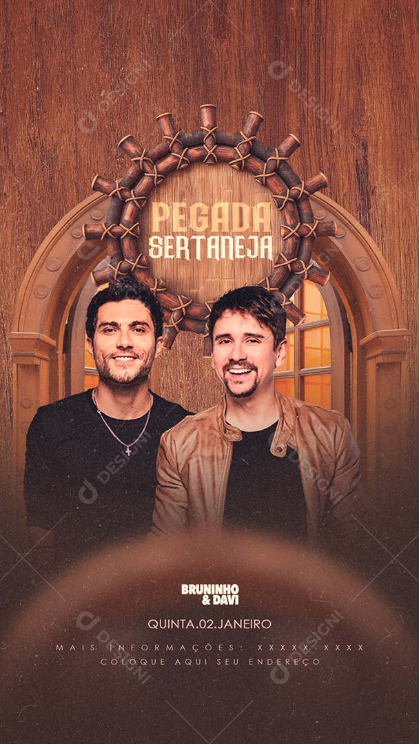 Story Flyer Pegada Sertaneja Social Media PSD Editável