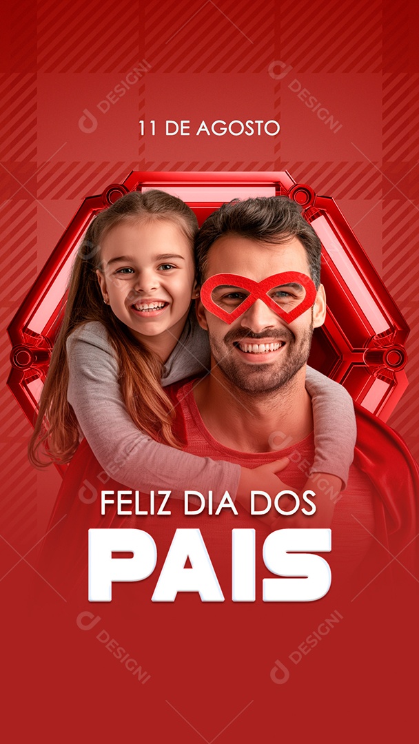 Feliz Dia Dos Pais 11 De Agosto Social Media PSD Editável