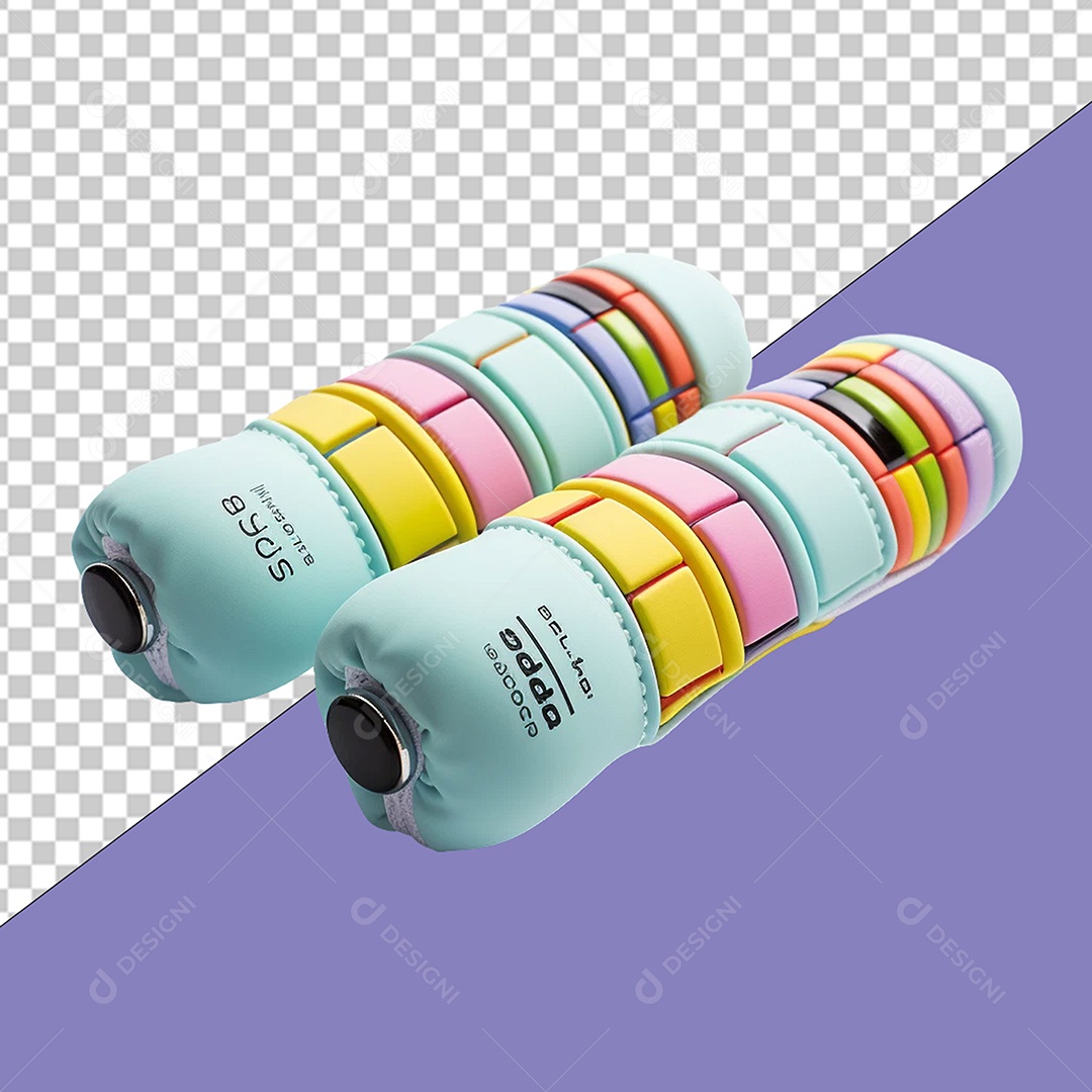 Peso de Academia Halteres Elemento 3D Para Composição PSD