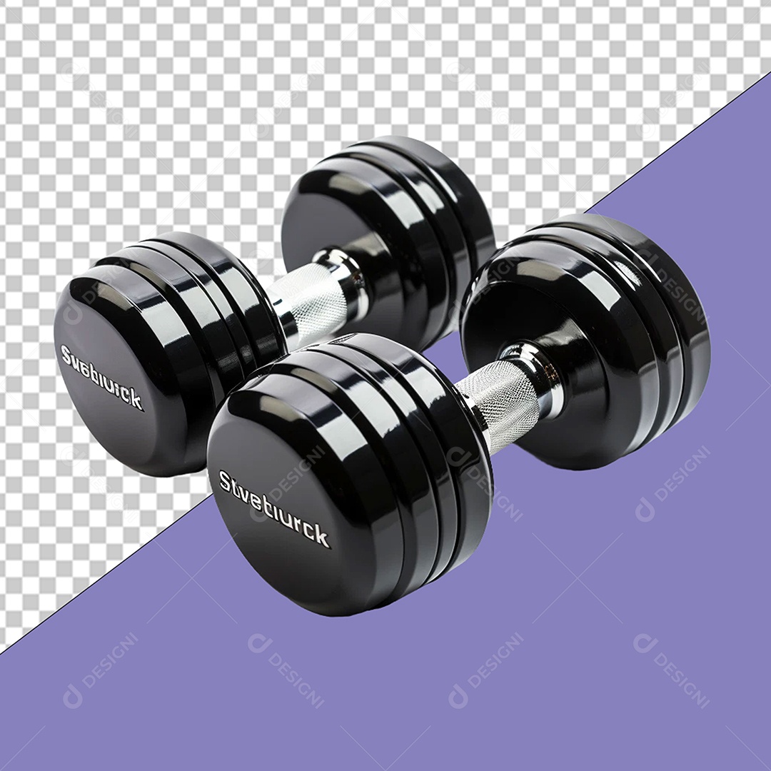 Peso de Academia Halteres Elemento 3D Para Composição PSD