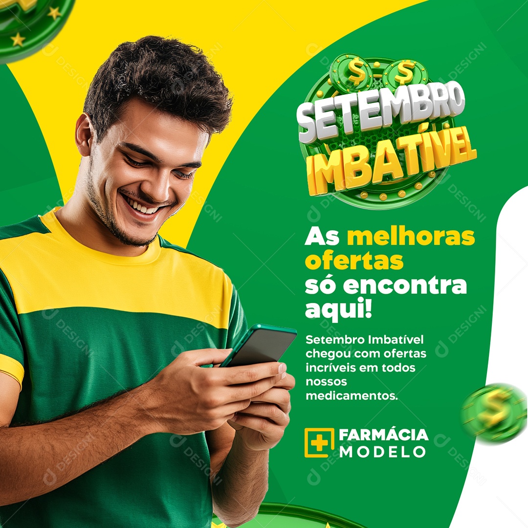 Farmácia Setembro Imbatível As Melhores Ofertas Social Media PSD Editável