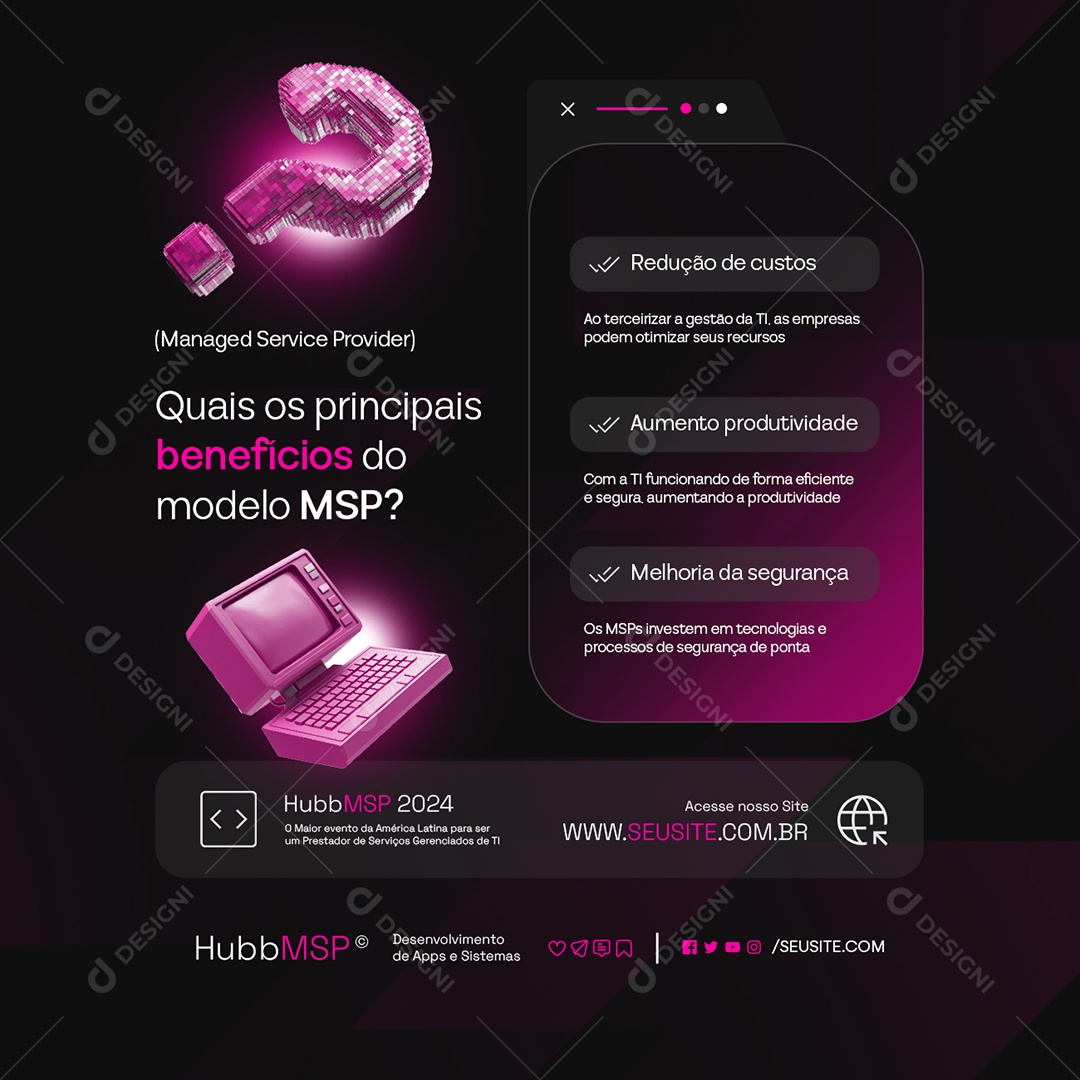 Quais os Principais Benefícios do Modelo MSP Social Media PSD Editável