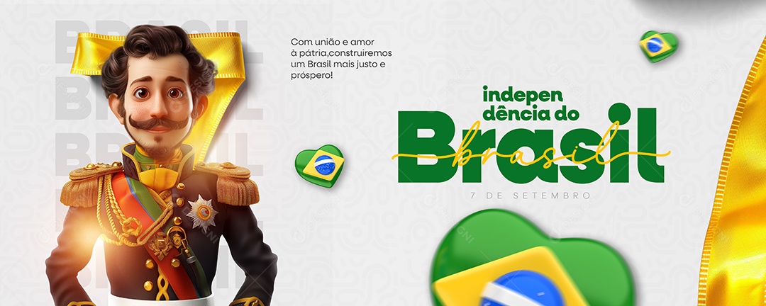 Banner Dia da Independência do Brasil Social Media PSD Editável