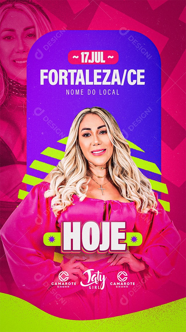 Story Flyer Show Hoje Social Media PSD Editável