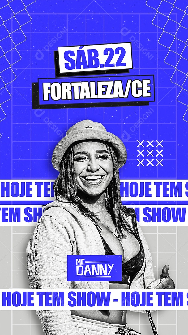 Story Flyer Mc Danny Hoje Tem Show Social Media PSD Editável