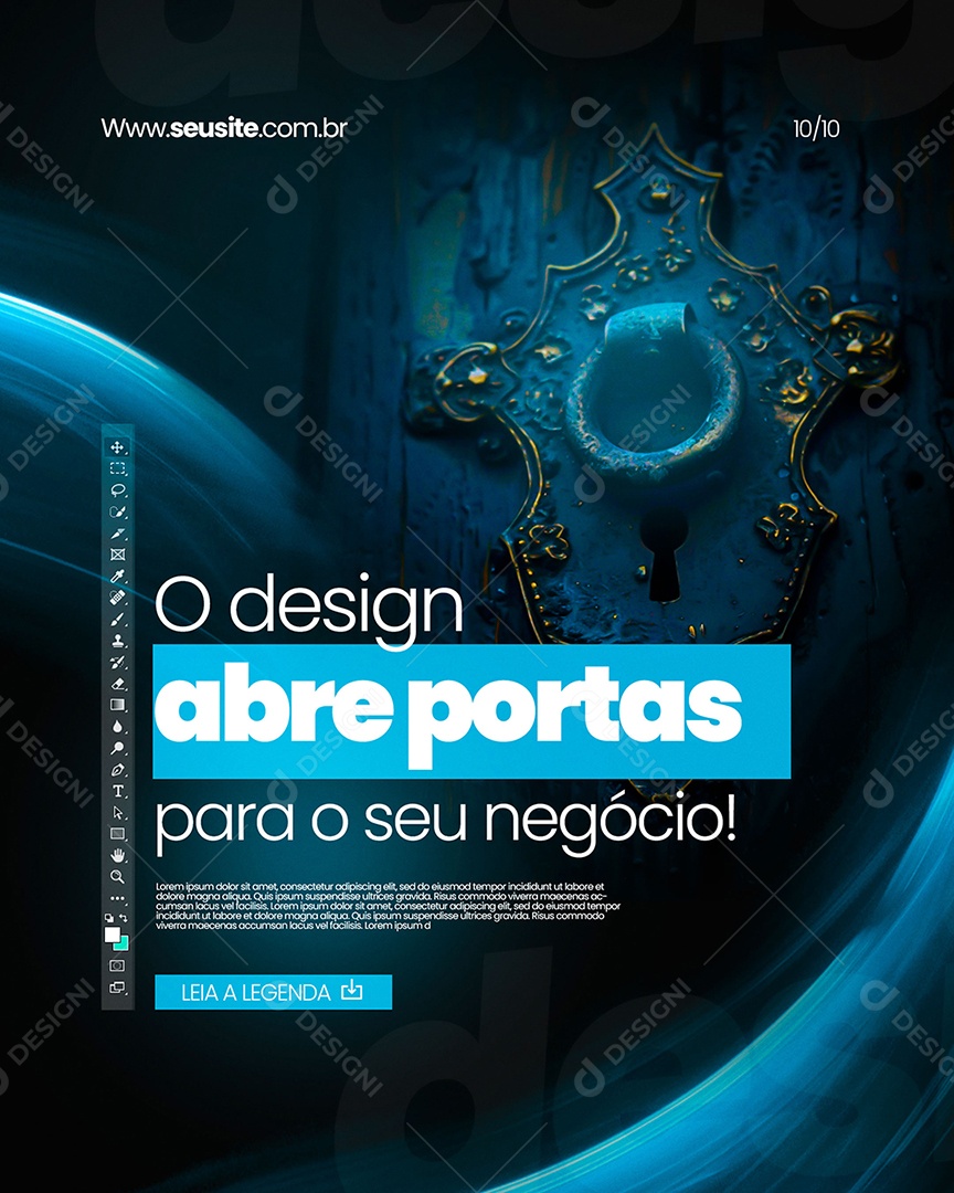 O Design Abre Portas Social Media PSD Editável