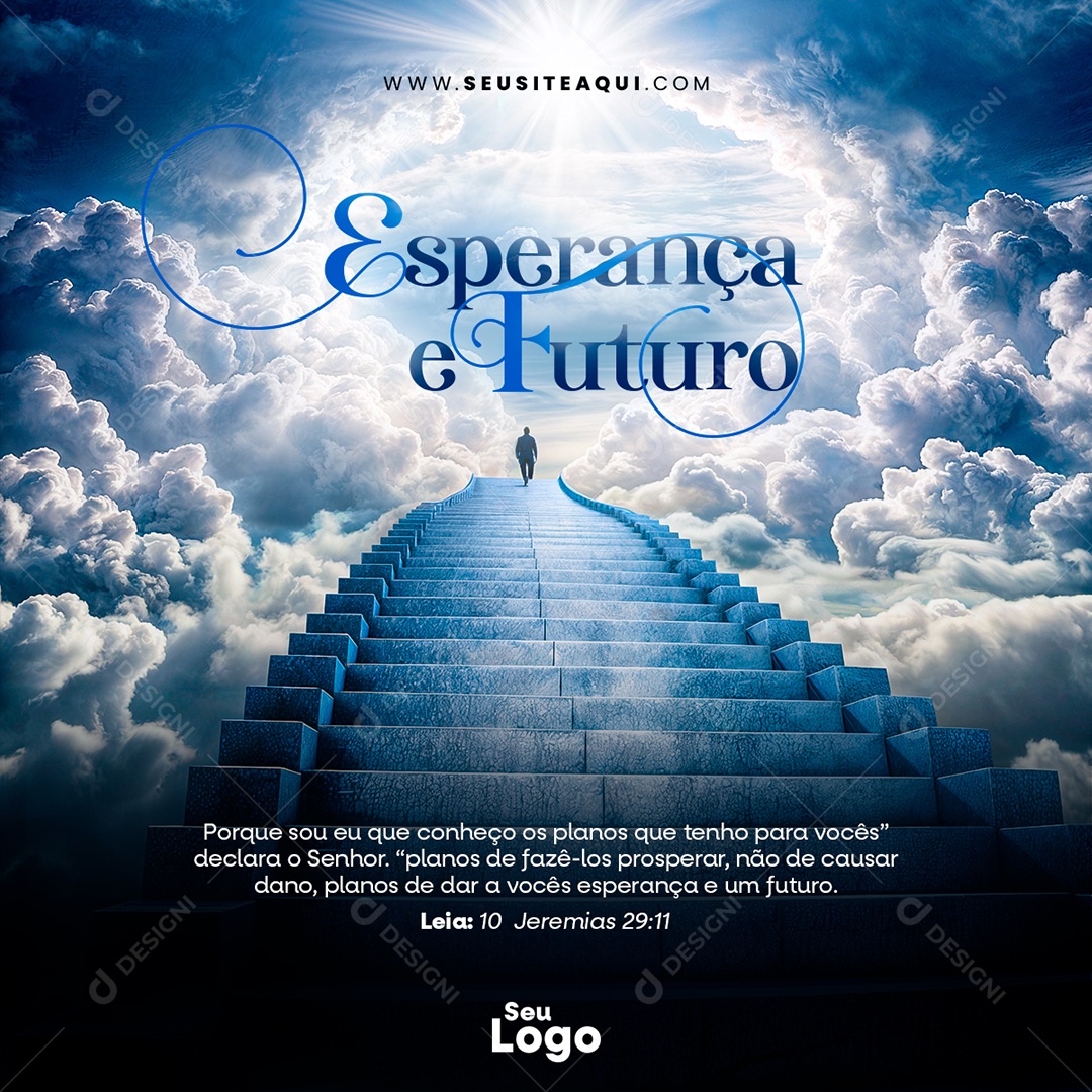 Feed Esperança e Futuro Social Media PSD Editável