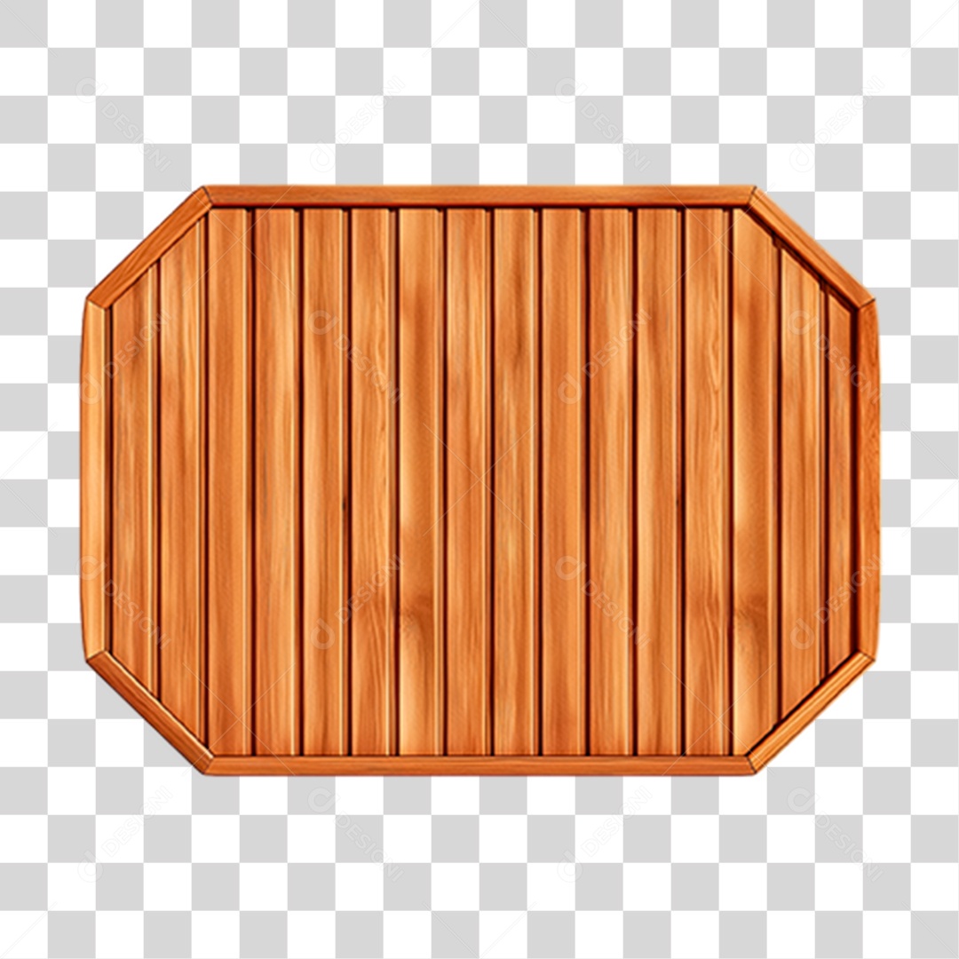 Placa de Madeira PNG Transparente
