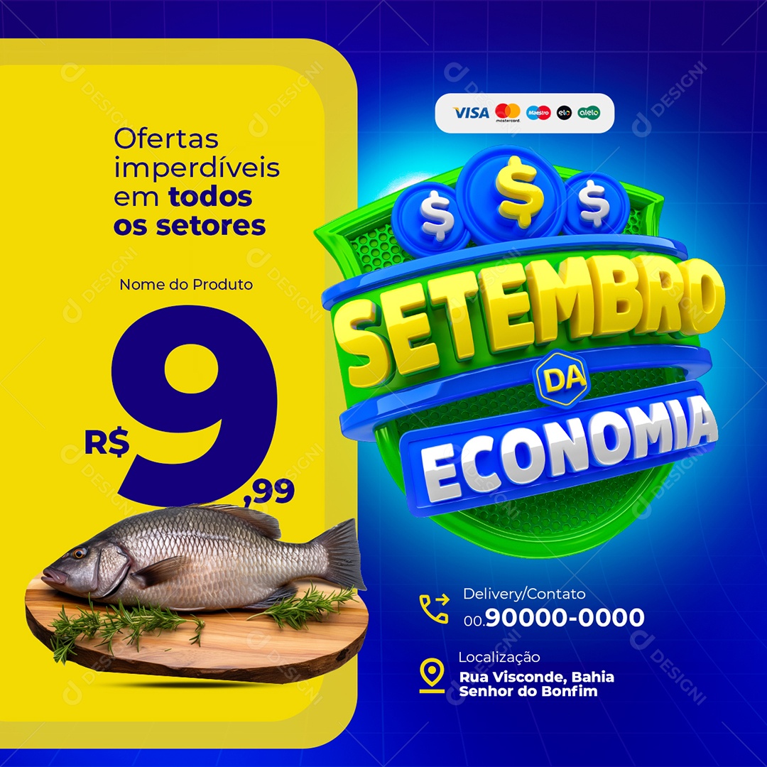 Supermercado Ofertas Imperdíveis em Todos os Setores Social Media PSD EdItável