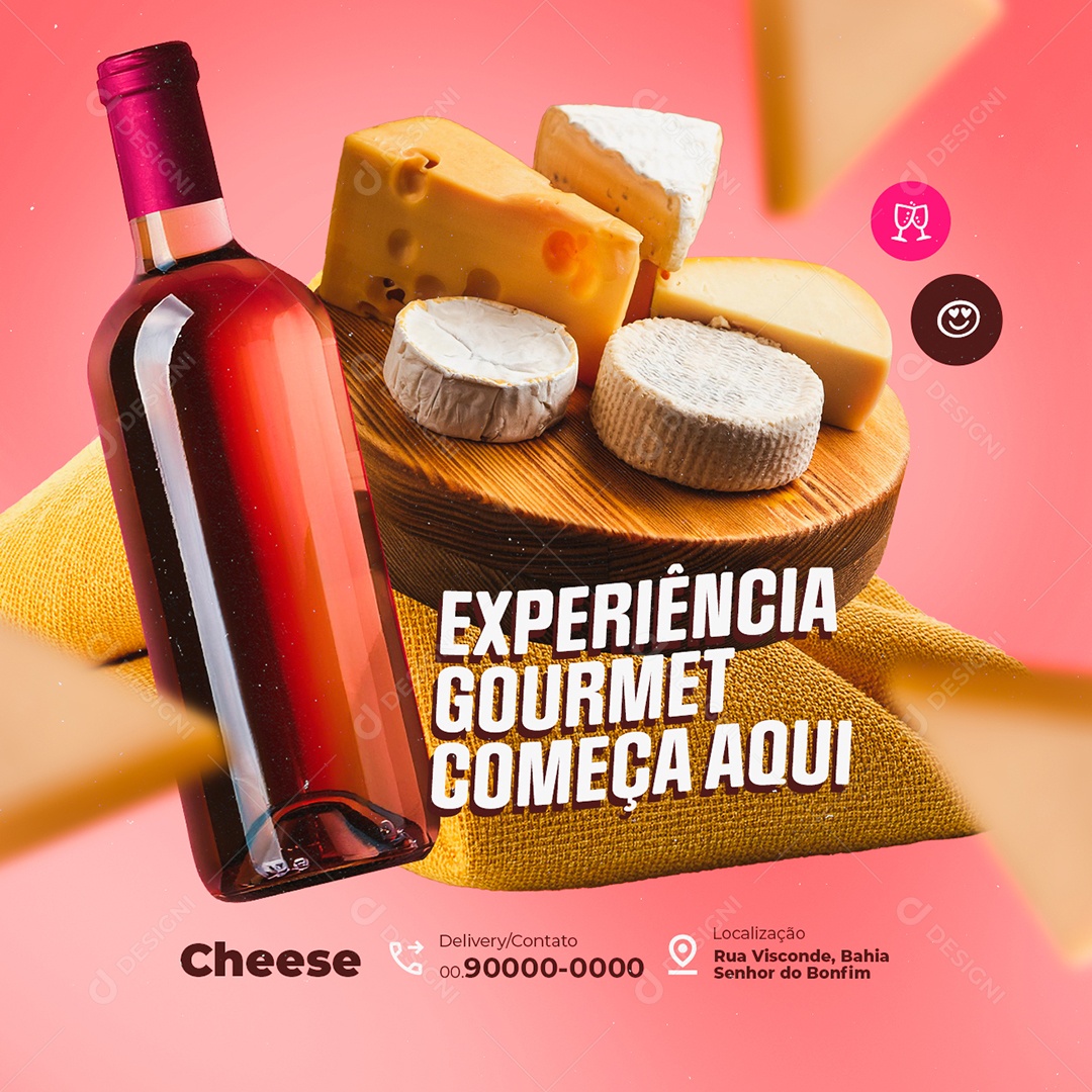 Empório Experiência Gourmet Começa Aqui Social Media PSD Editável