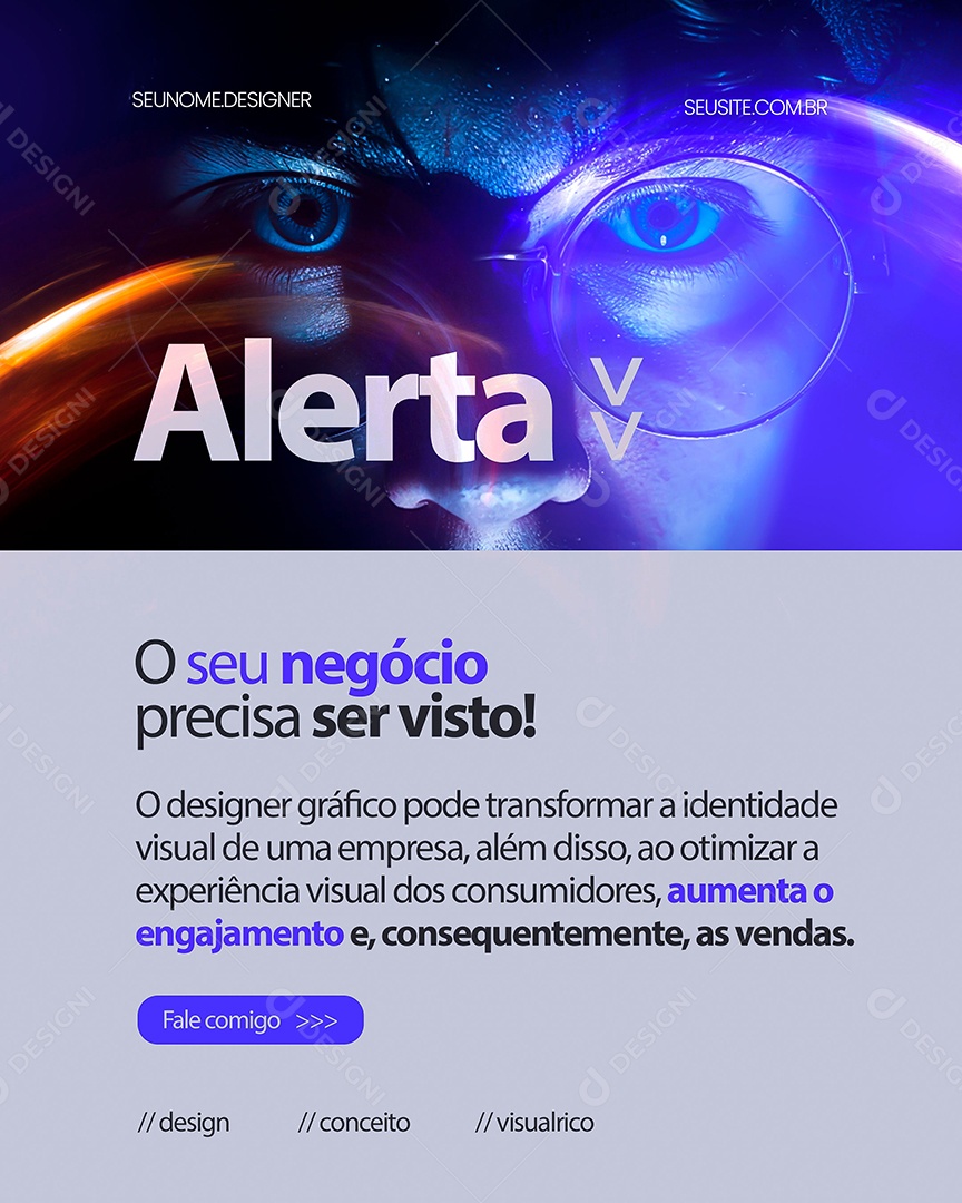 Designer Gráfico Social Media PSD Editável