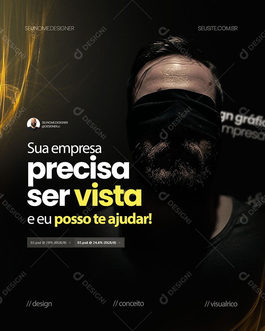 Designer Gráfico Social Media PSD Editável