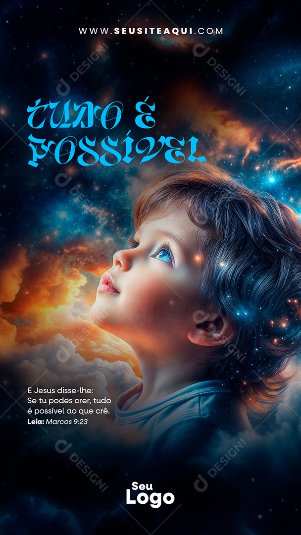 Story Tudo é Possível Social Media PSD Editável