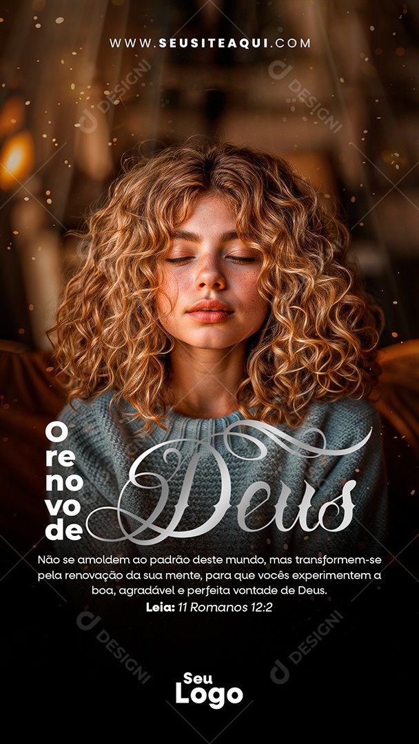 Story O Renovo de Deus Social Media PSD Editável