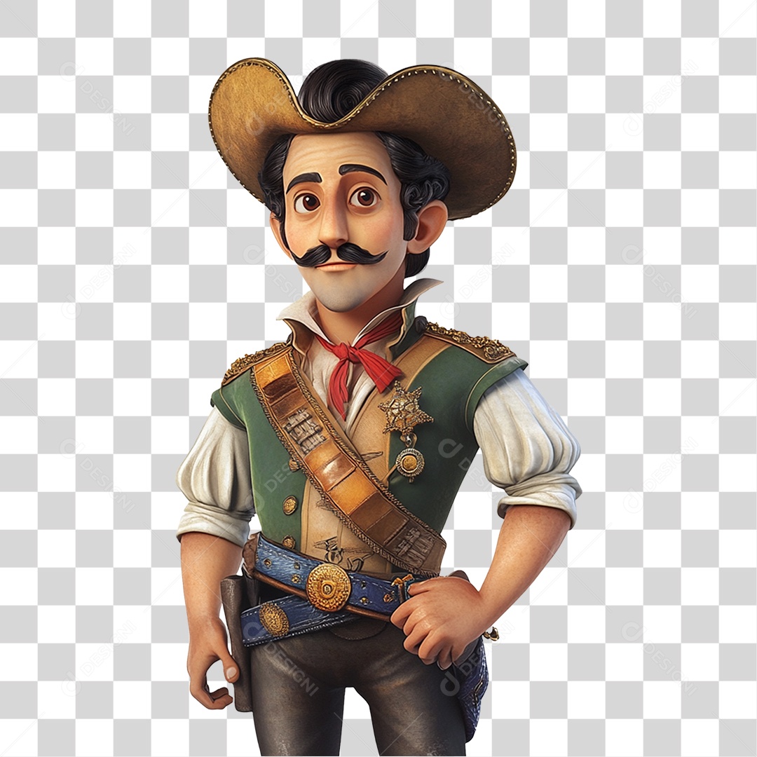 Personagem Estilo Desenho Animado Dom Pedro PNG Transparente