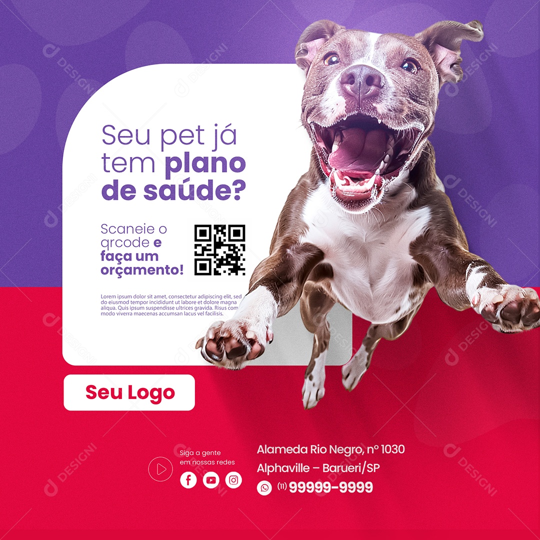 Pet Shop Social Media PSD Editável