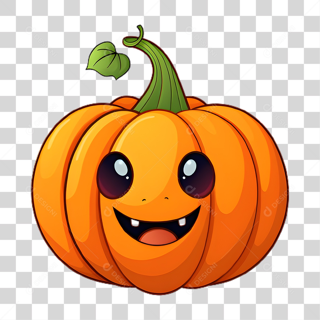 Elemento 3D Halloween Abóbora PNG Transparente