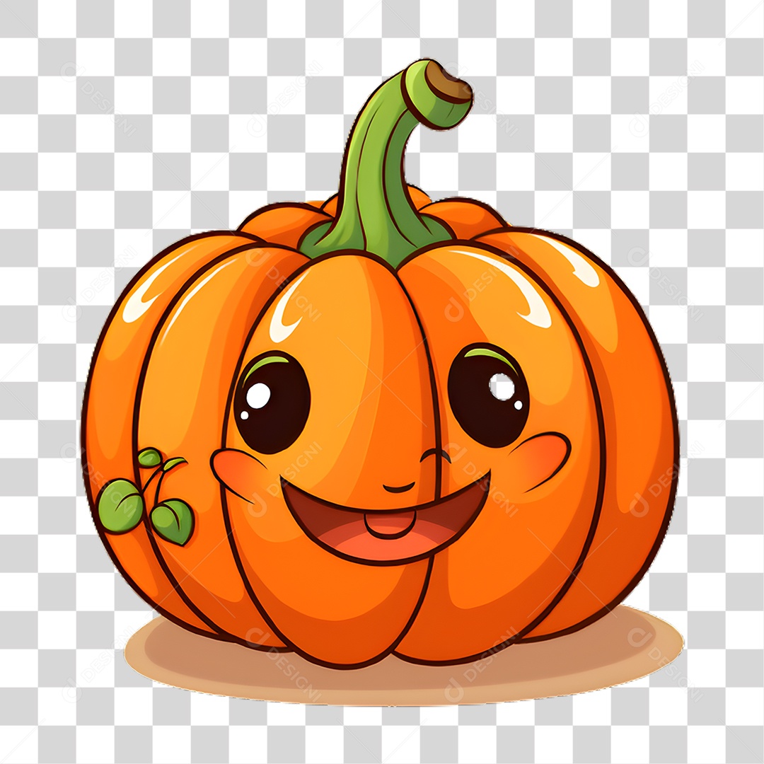 Elemento 3D Halloween Abóbora PNG Transparente