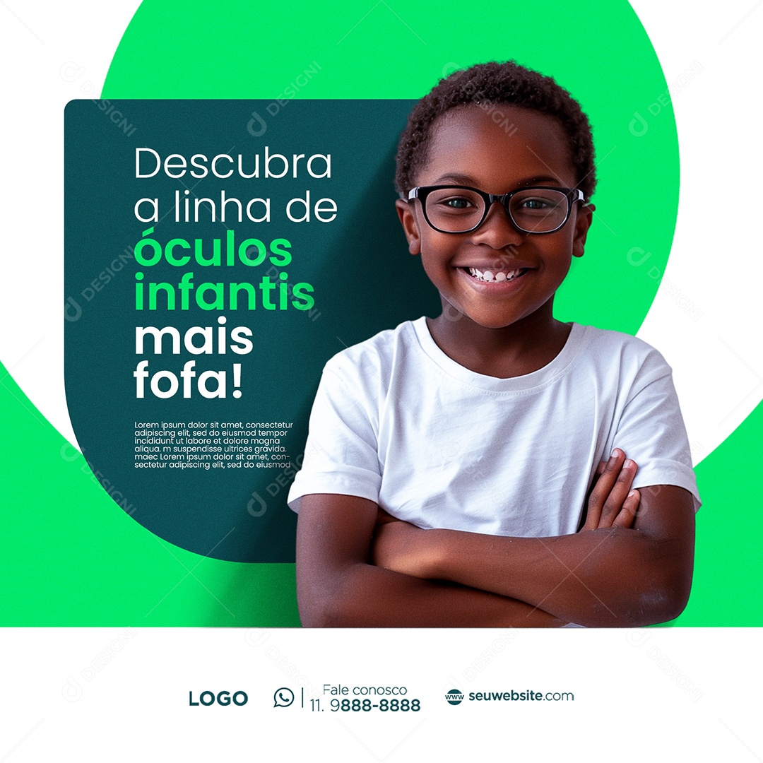 Ótica Social Media PSD Editável