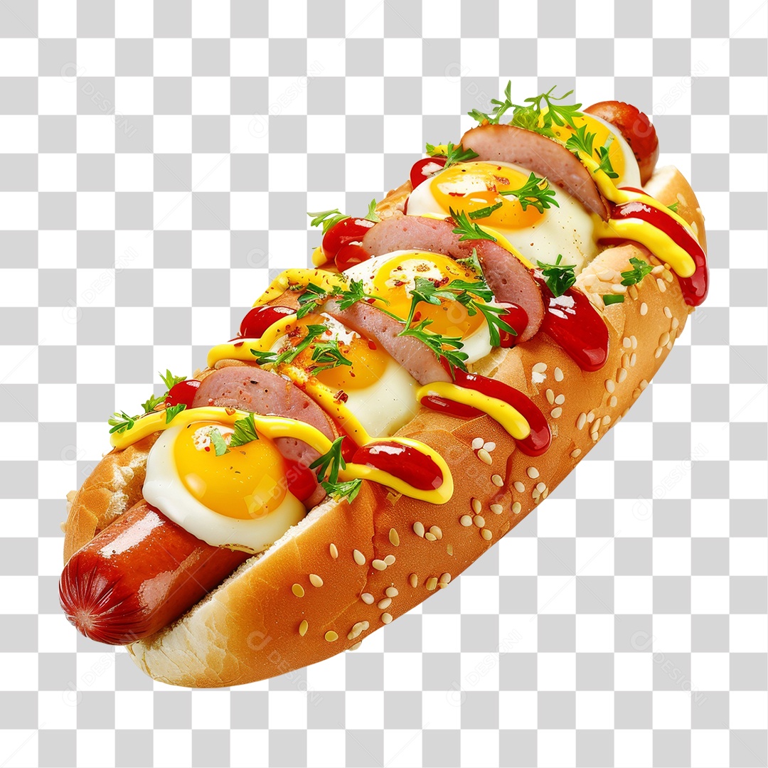 Hot-Dog Lanche PNG Transparente