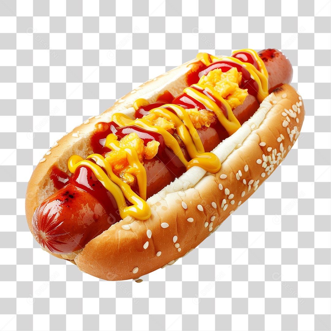 Hot-Dog Lanche PNG Transparente