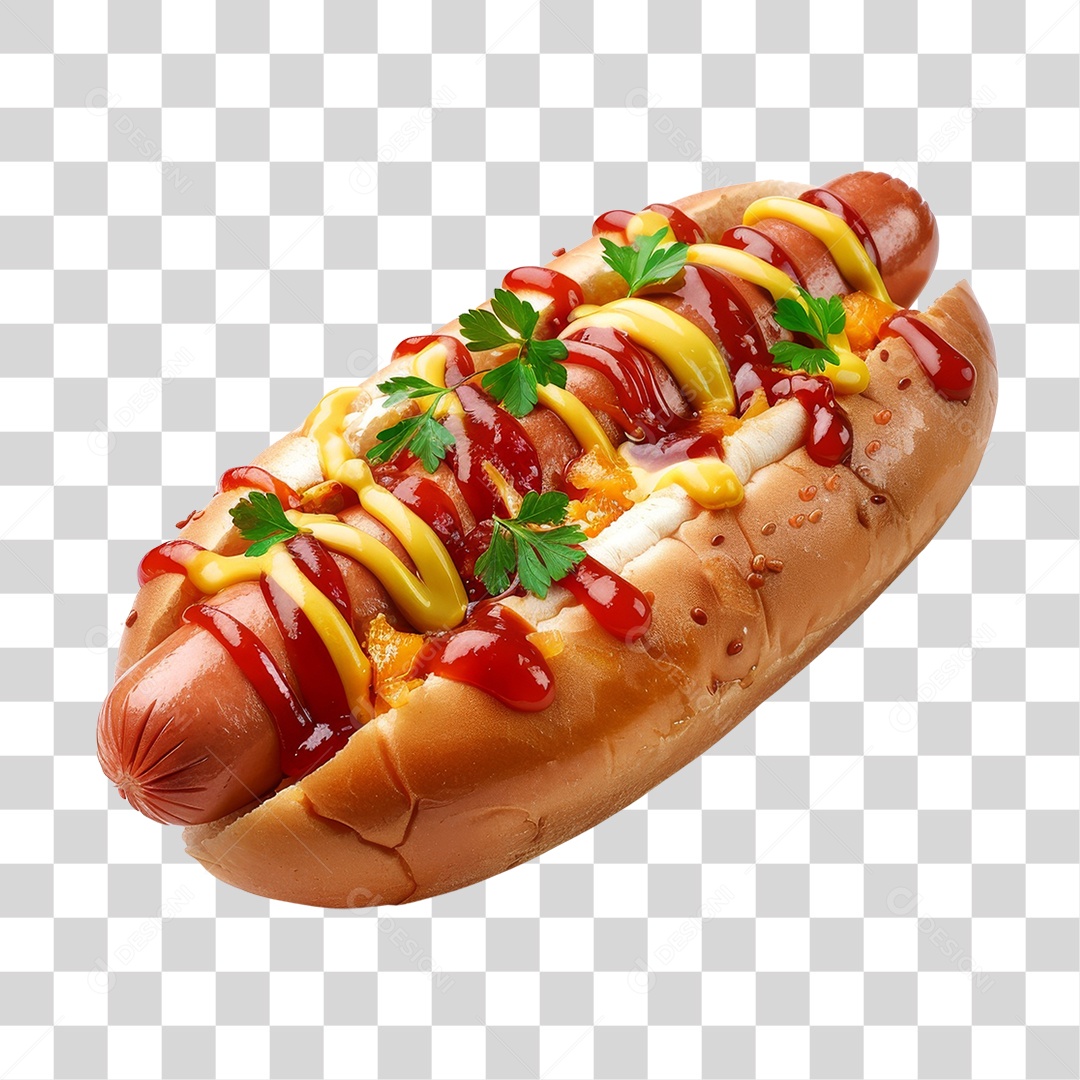 Hot-Dog Lanche PNG Transparente