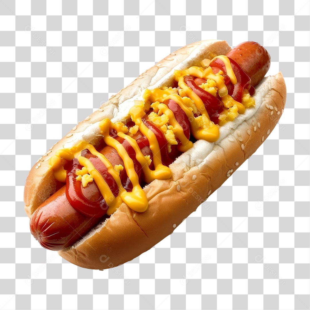 Hot-Dog Lanche PNG Transparente