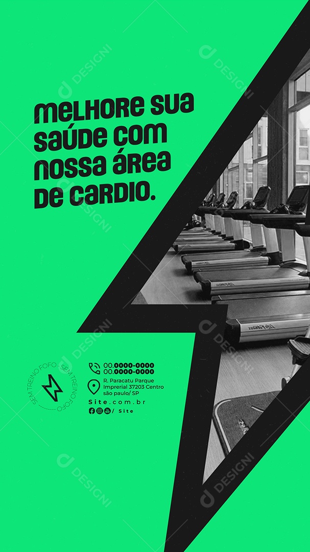 Story Academia Melhore sua Saúde Social Media PSD Editável