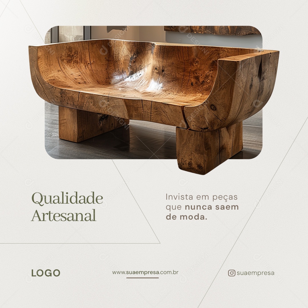 Quality Handcrafted Invista in Parts Never Come Out of Fashion Social Media PSD Editable