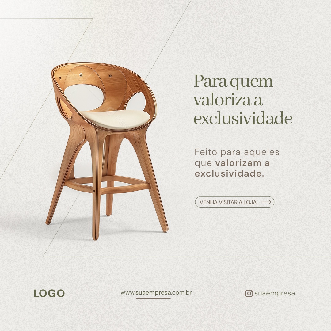 Para quem Valoriza a Exclusividade Social Media PSD Editável