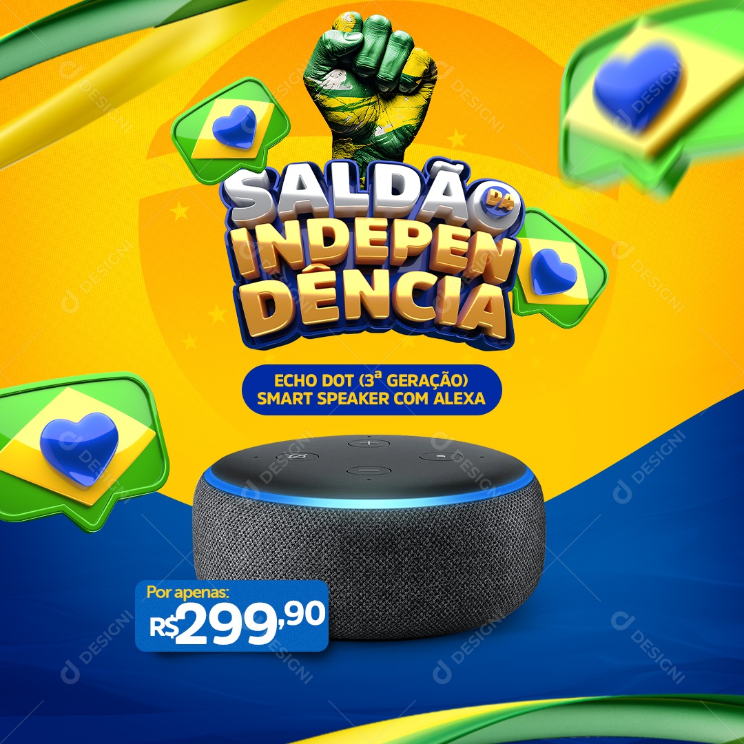 Saldão de Independência Oferta Alexia Social Media PSD Editável