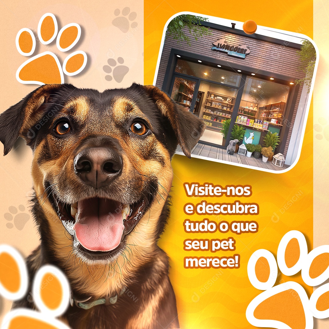 Pet Shop Social Media PSD Editável