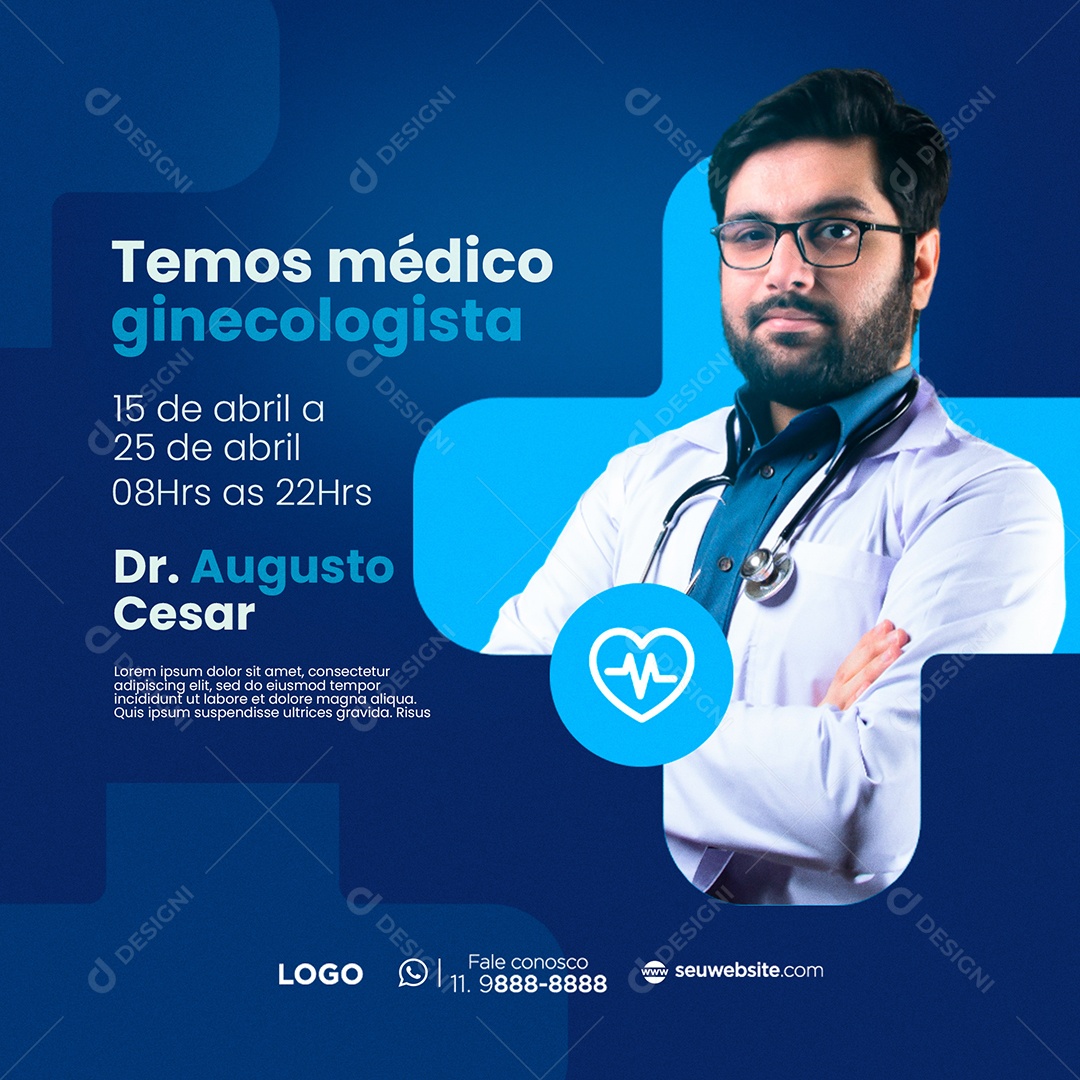 Convênio Médico Social Media PSD Editável