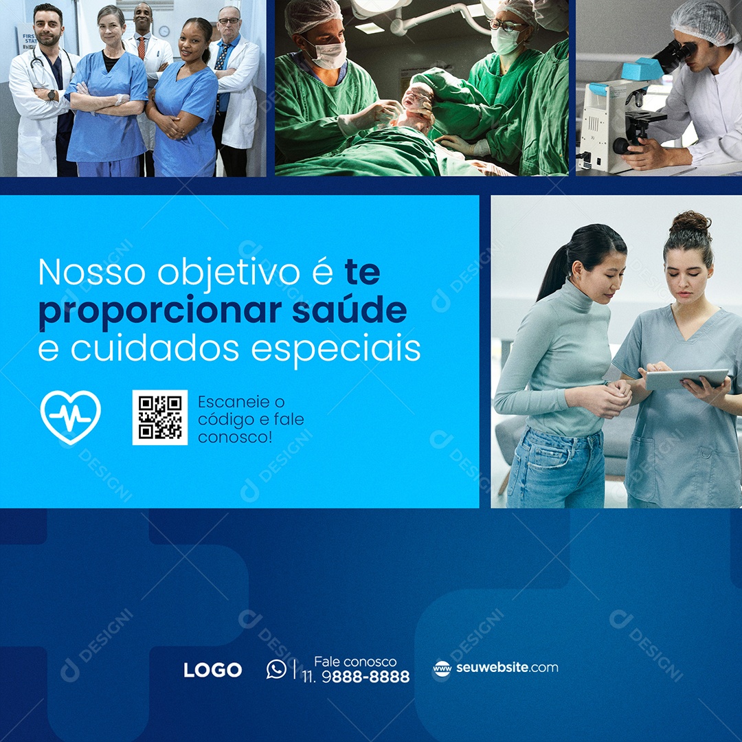 Convênio Médico Social Media PSD Editável