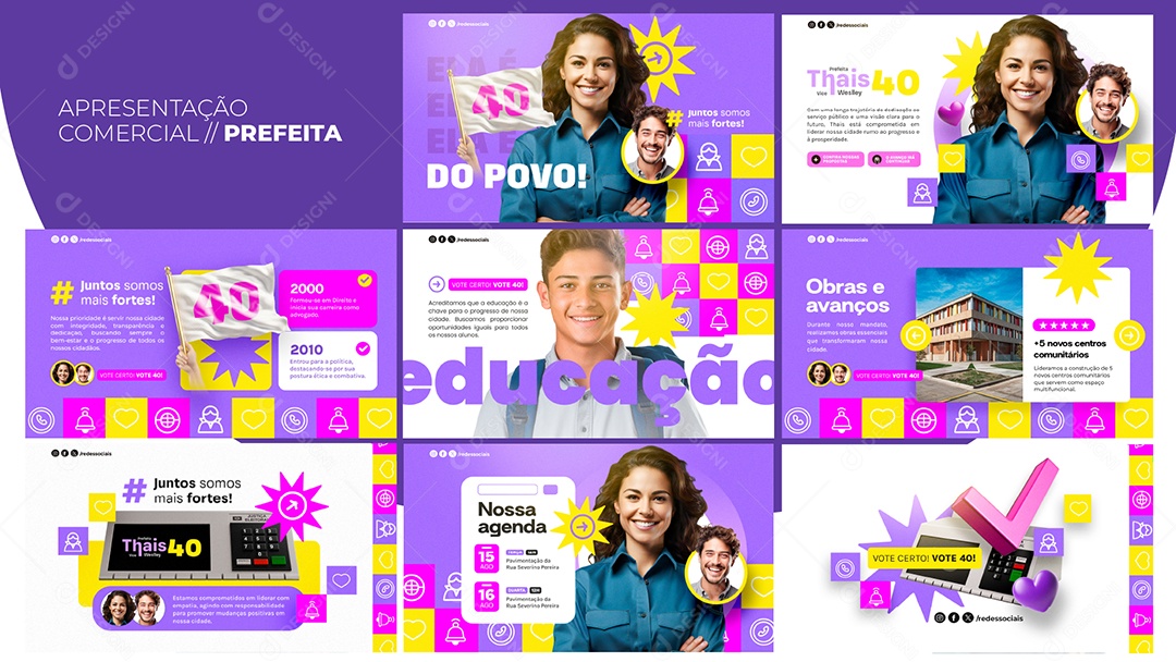 Apresentação Comercial Prefeito PSD Editável