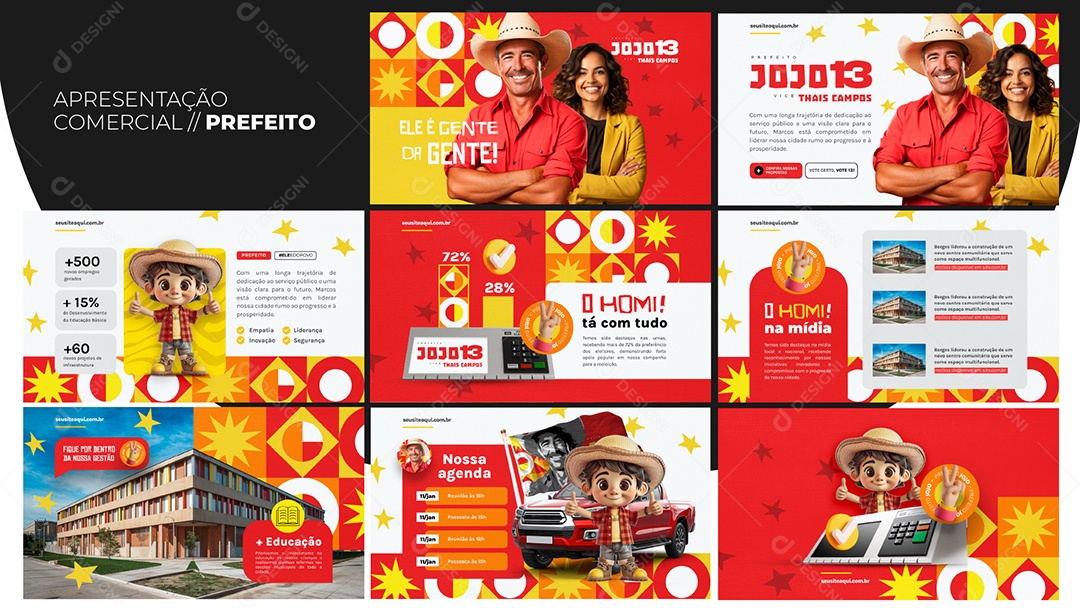 Apresentação Comercial Prefeito PSD Editável