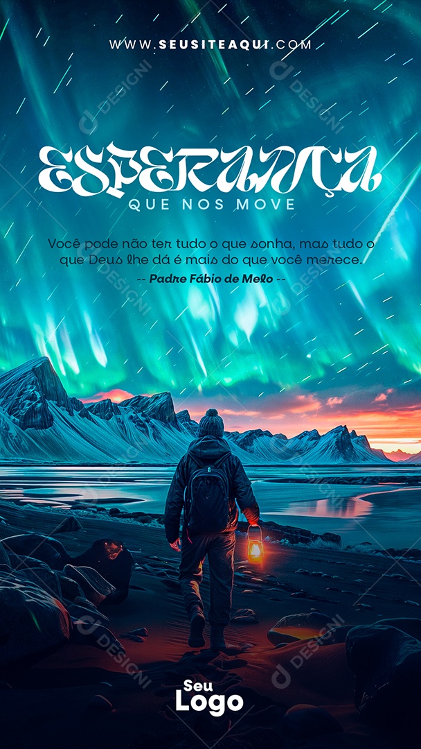 Story Esperança que nos Move Social Media PSD Editável