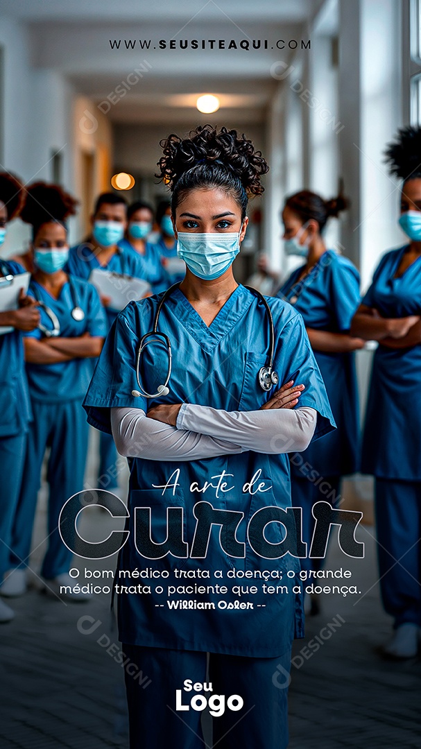 Story A Arte de Curar Social Media PSD Editável