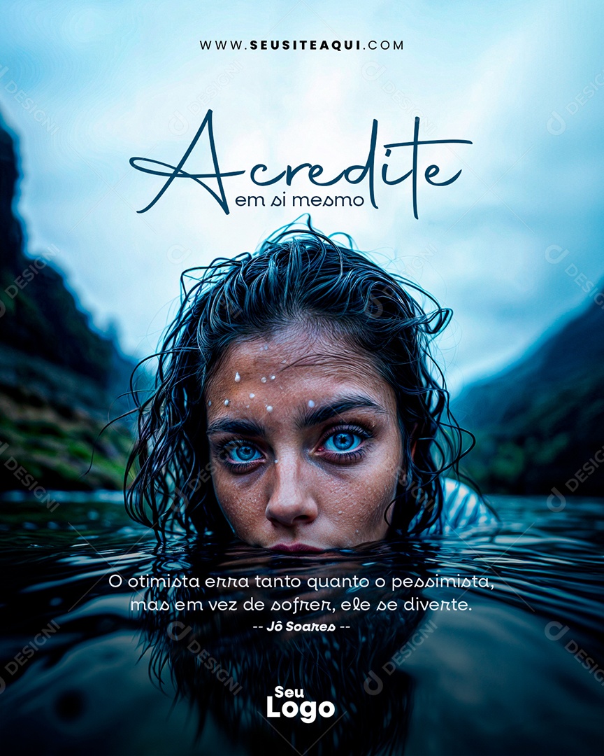 Acredite em si Mesmo Social Media PSD Editável