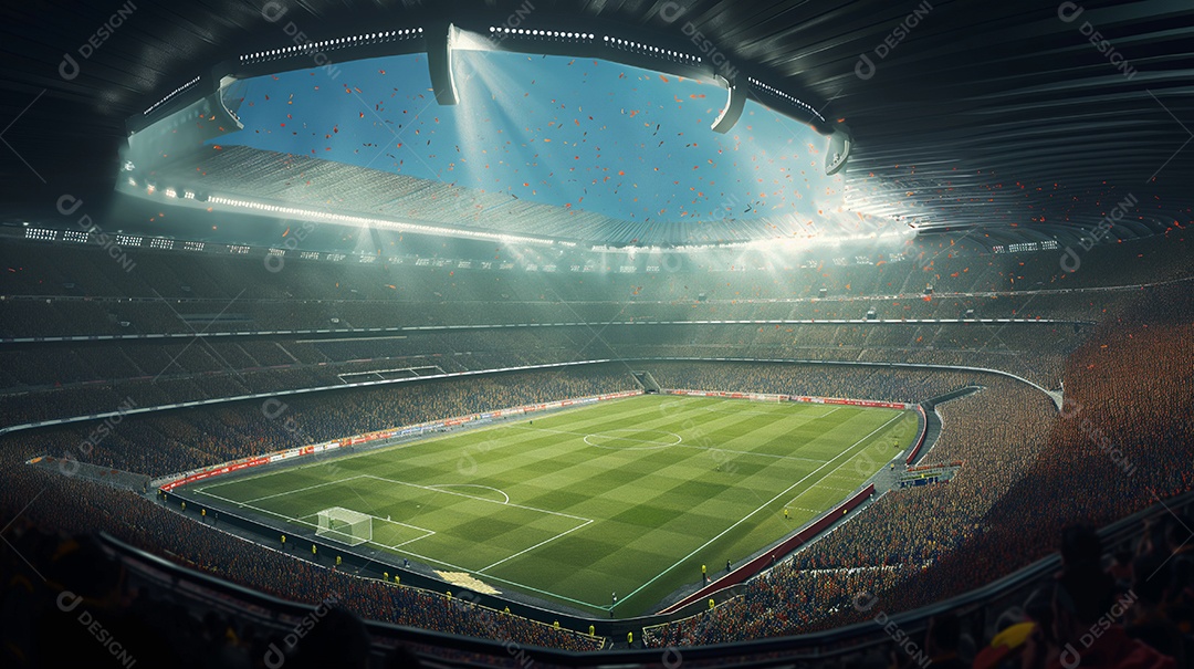 Imagem de um campo de futebol