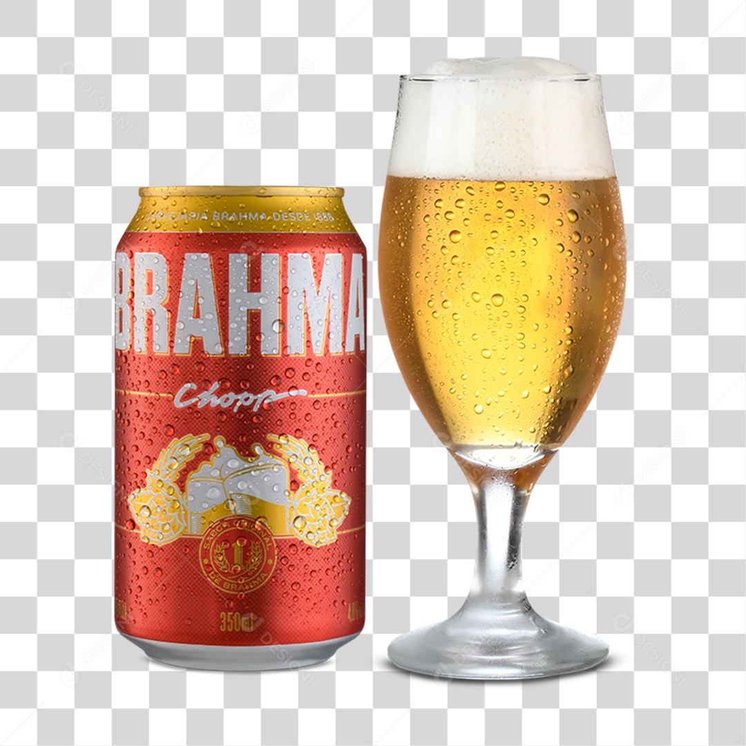 Lata de Cerveja Bebida Alcoólica PNG Transparente