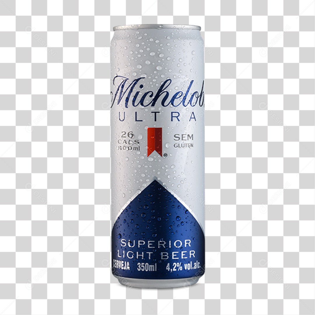 Lata de Cerveja Bebida Alcoólica PNG Transparente