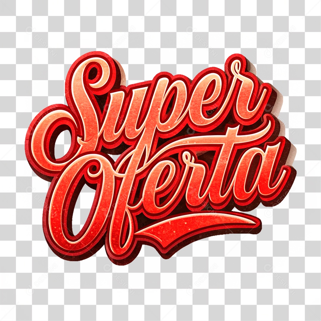 Selo 3D Super Oferta PNG Transparente